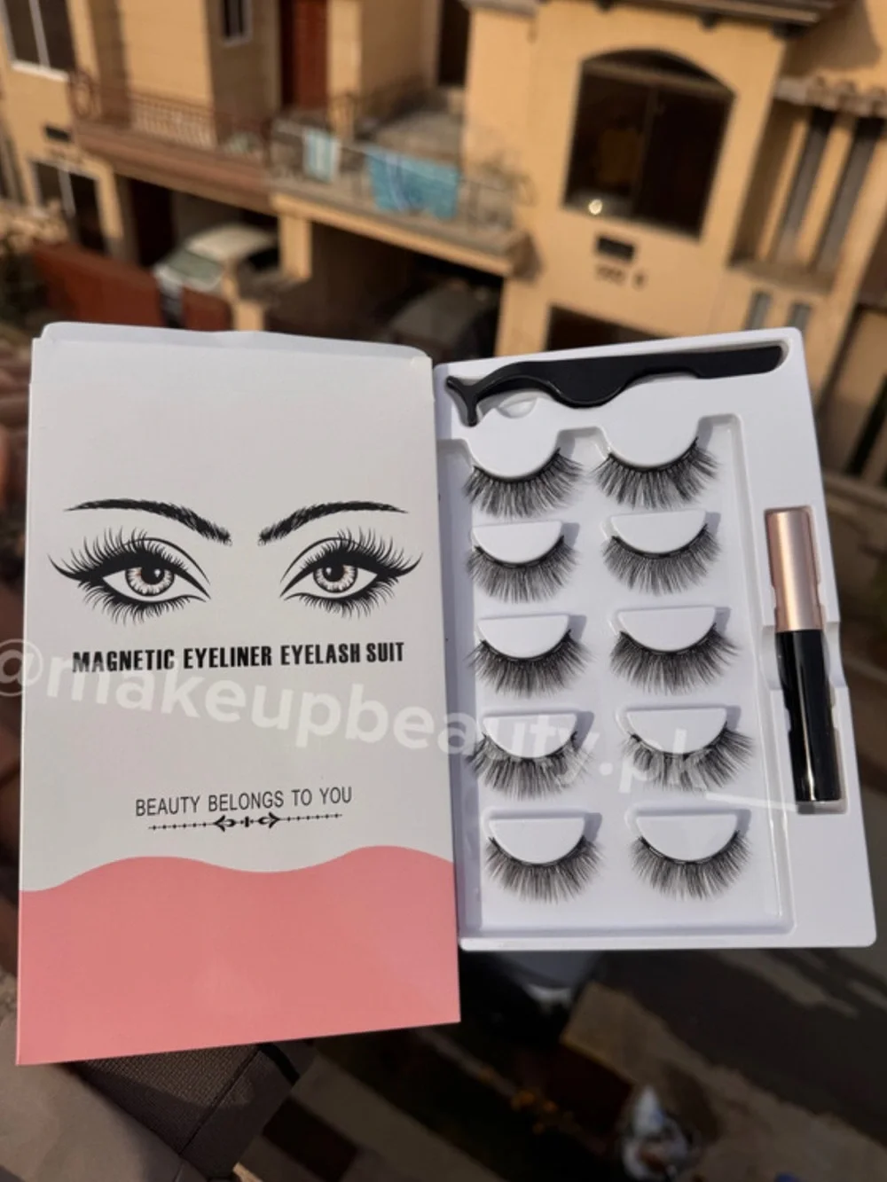 #2968**Magnetic Eyeliner Eyelash Suit - Pink